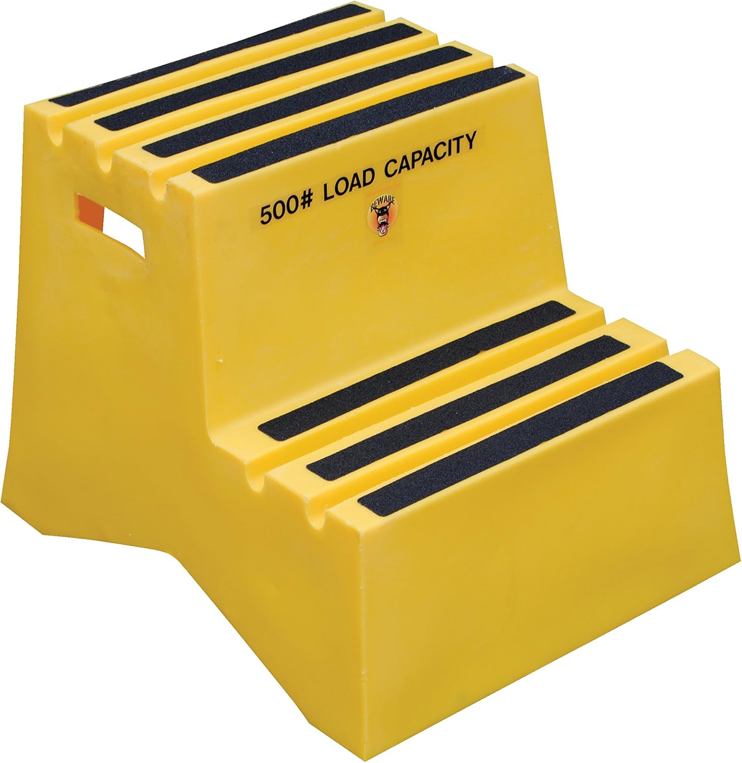 Vestil VST-2-Y Polyethylene Step Stool, 2 Step, Yellow