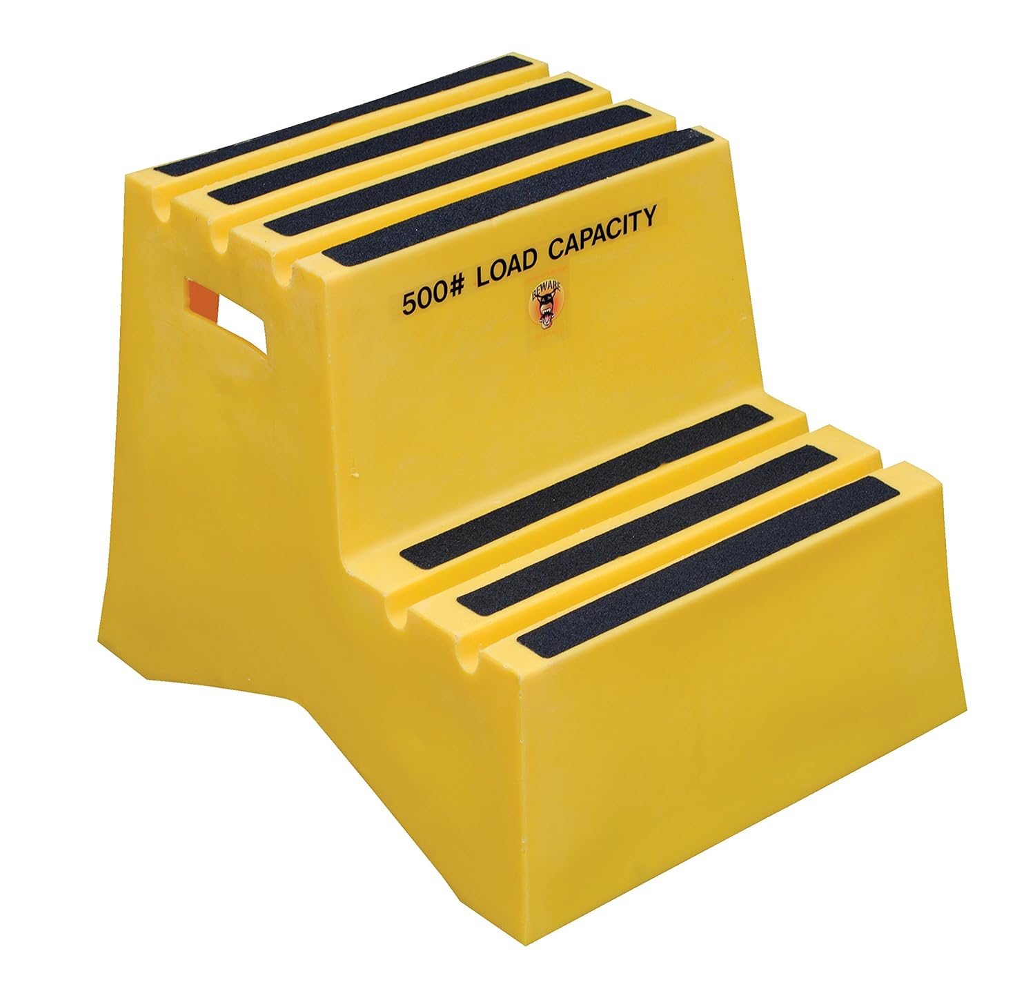 Vestil VST-2-Y Polyethylene Step Stool, 2 Step, Yellow