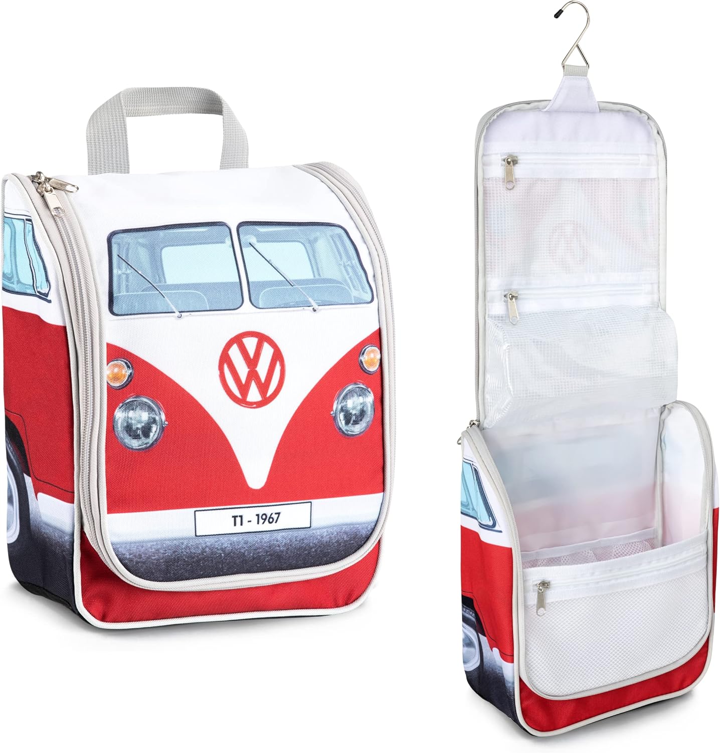 VW Hanging Travel Toiletry Bag, Adults and Kids Wash Bag, Unisex Travel Accessory