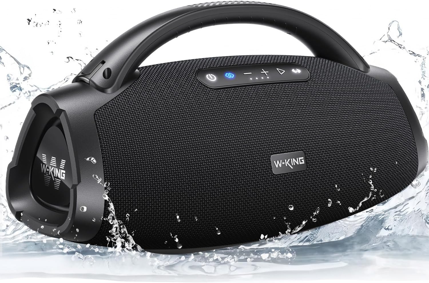 W-KING Portable Bluetooth Speaker, 330W Peak Loud Boombox Party Outdoor