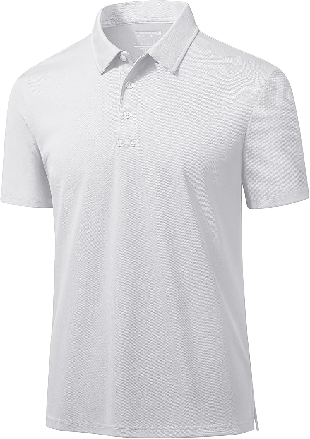 MAGCOMSEN Men's Polo Shirts 3 Buttons Casual Work T Shirts Quick Dry Short Sleeve Golf Shirt Pique Jersey Outdoor Performance