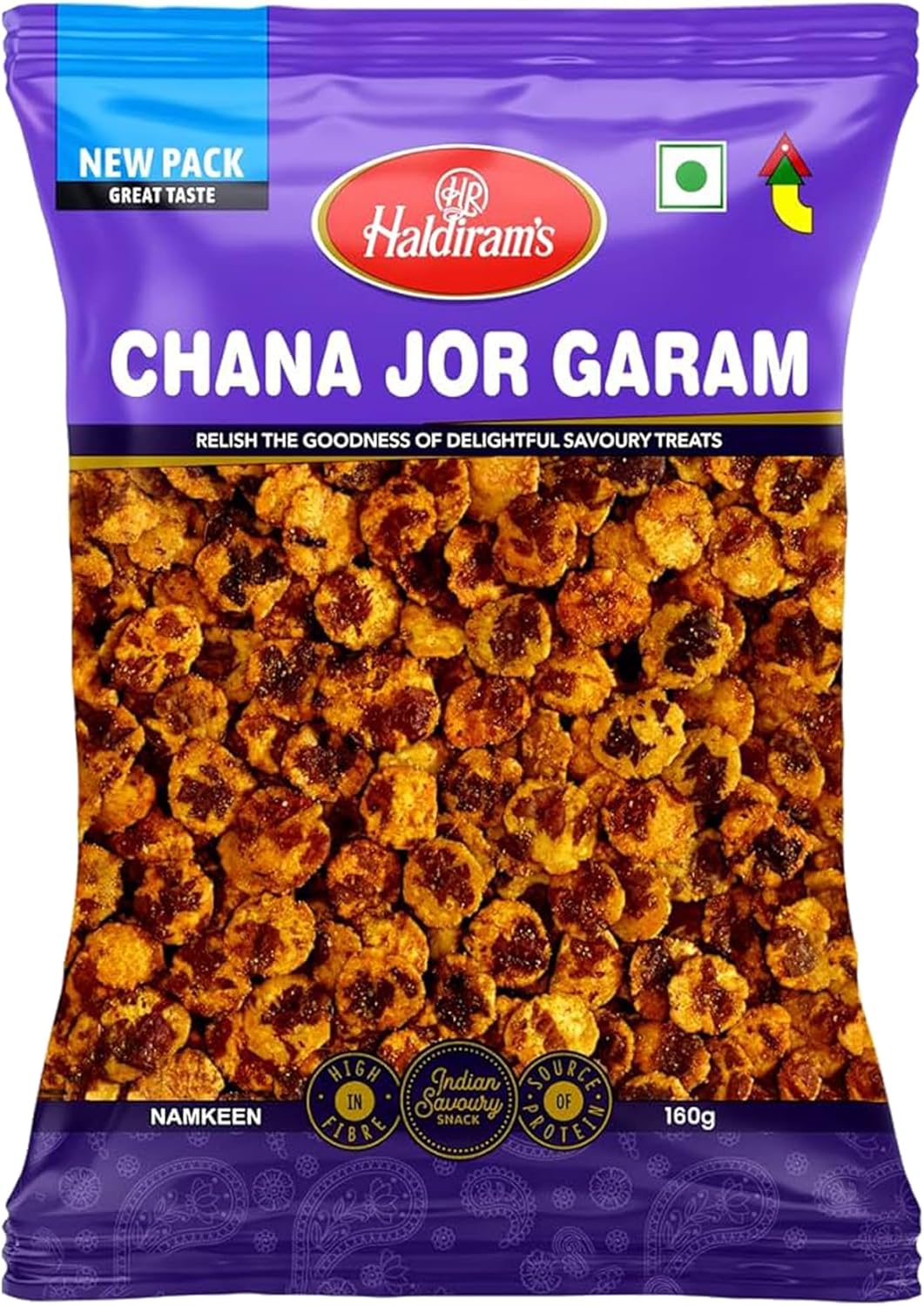 Haldirams Chana Jor Garam 200g, Indian Snacks & Savouries - Namkeen - (Pack of 10)