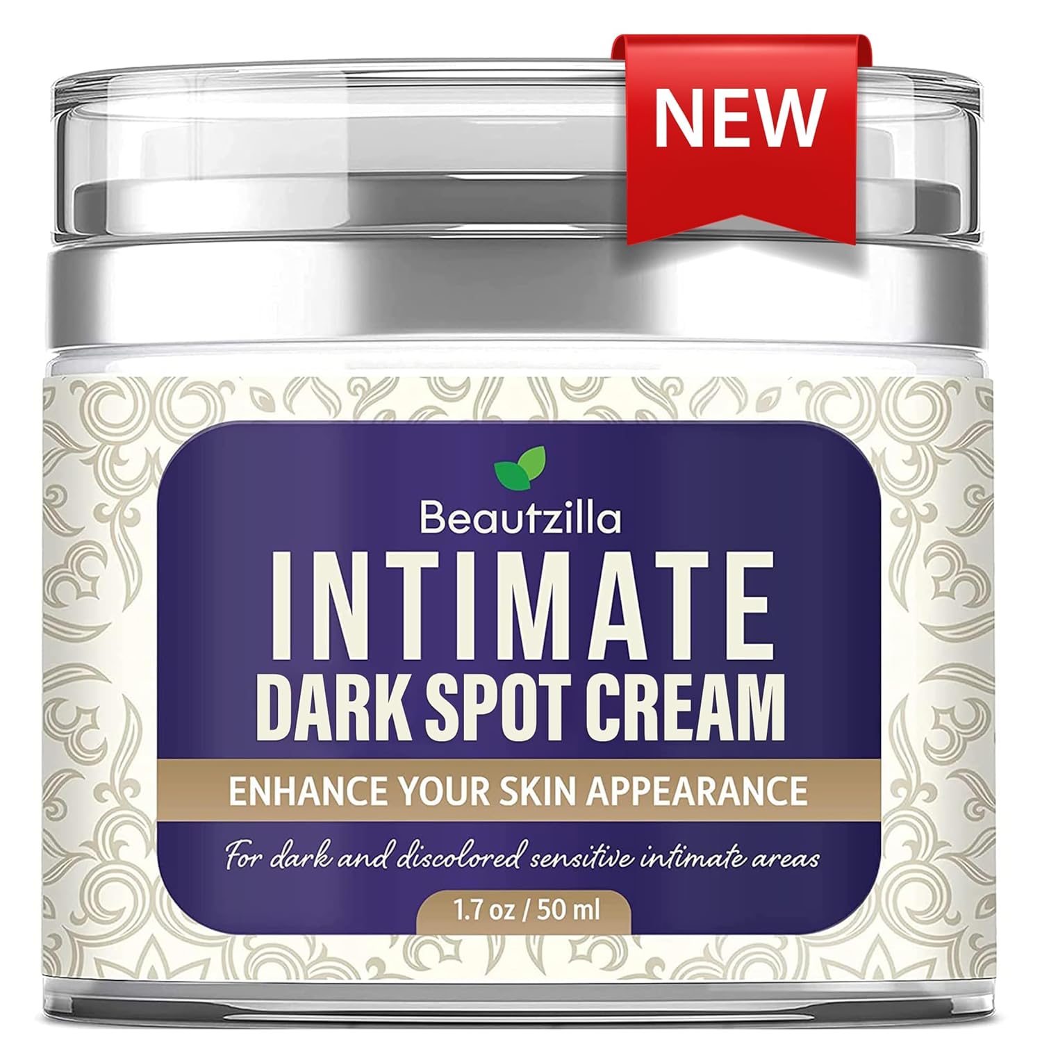 Beautzilla Intimate Area Dark Spot Corrector with Instant Results for Knees, Elbows, Underarms, and Thighs, White, 1.7 Fl Oz (Pack of 1)