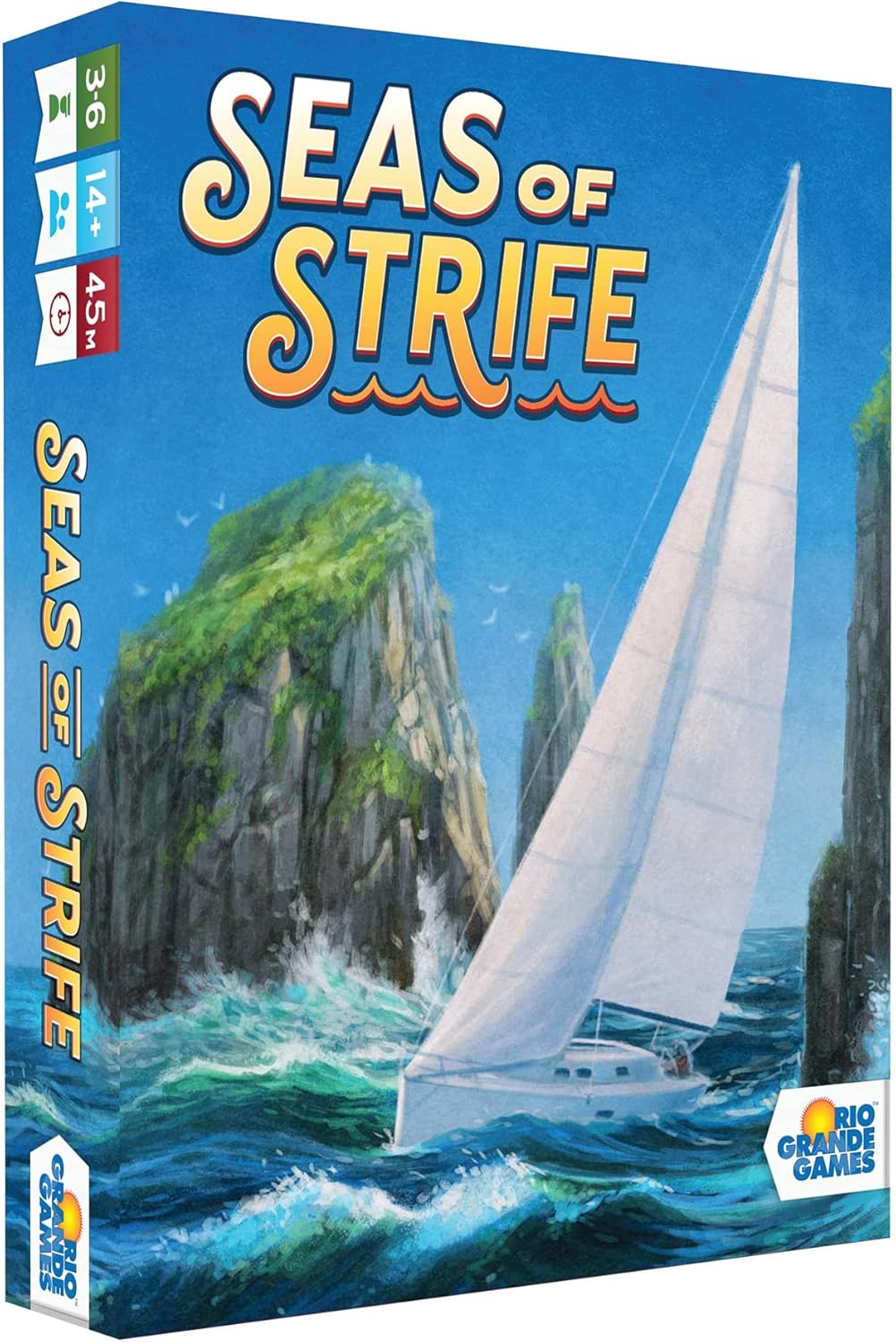 Rio Grande Games Seas of Strife - Rio Grande Games, Trick Taking -Card Game, Ages 14+, 3-6 Players, 45 Min