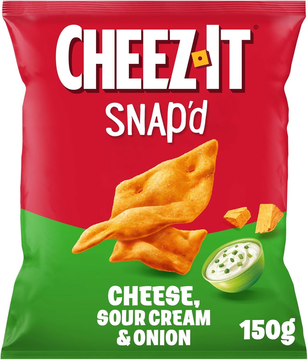 Cheeze-its Cheese and Sour Cream and Onion Baked Snacks 150g