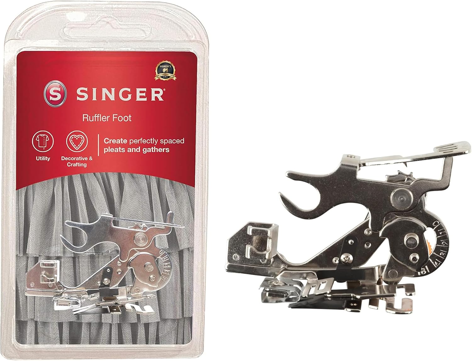 SINGER Presser Foot, Metal Plastic, White