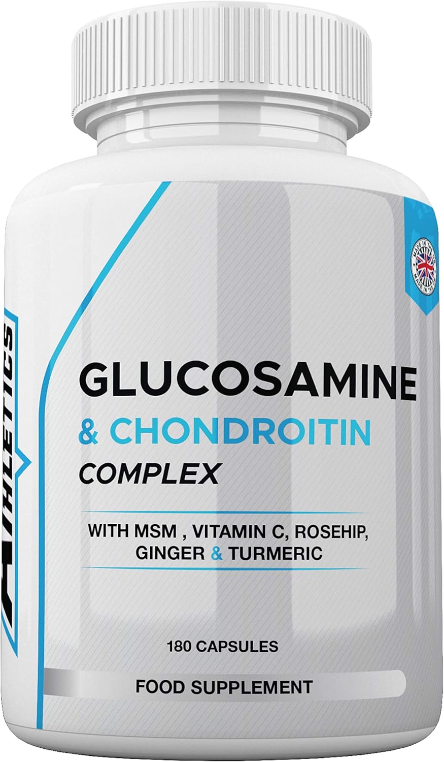 Glucosamine and Chondroitin High Strength Complex - with MSM, Rosehip, Ginger & Turmeric