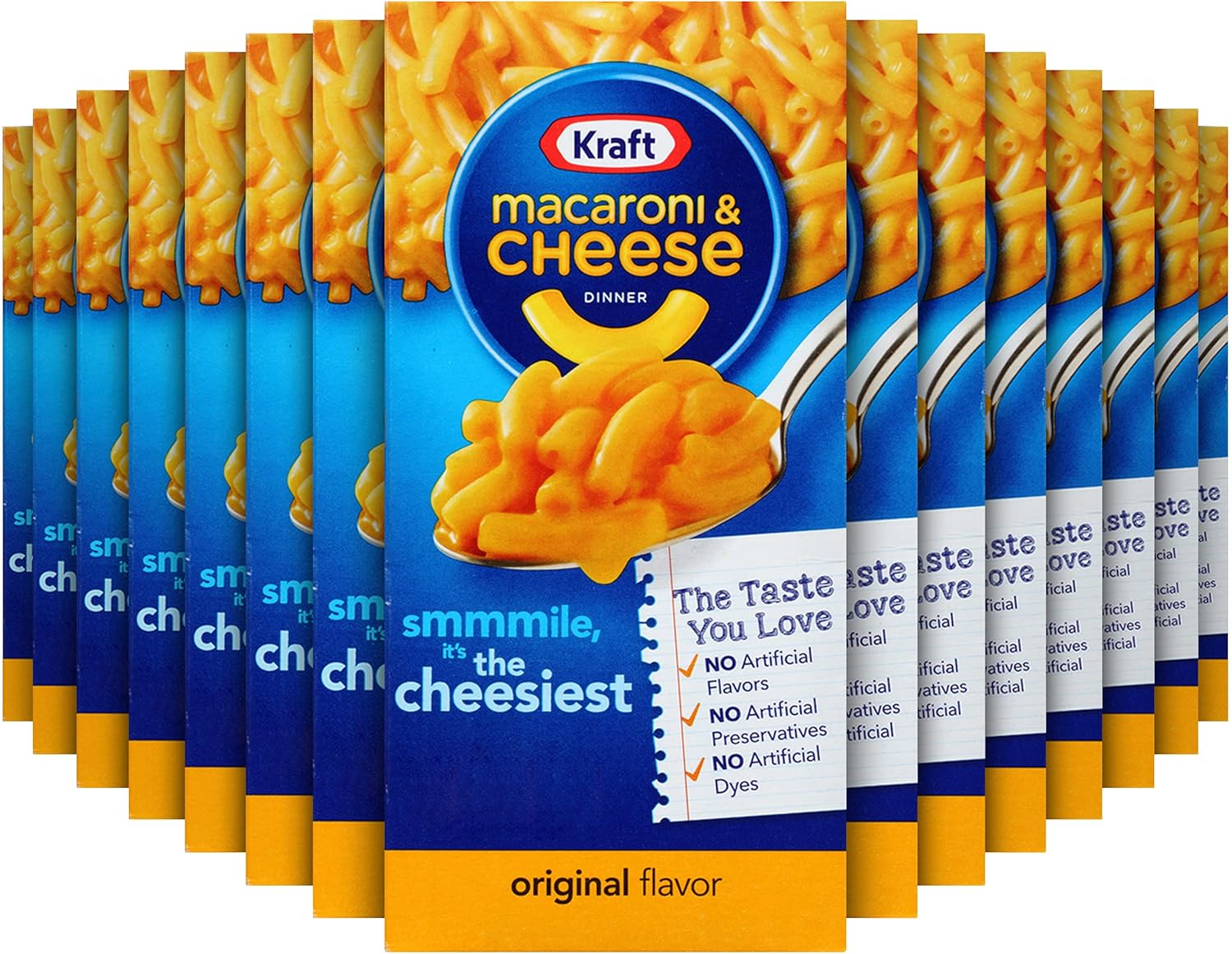 Kraft Original Macaroni & Cheese Dinner, 7.25 Oz, (Pack of 15)