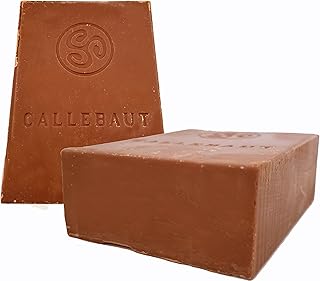 Callebaut Finest Belgian Milk Chocolate Blocks - Approximately 1 pound per Block