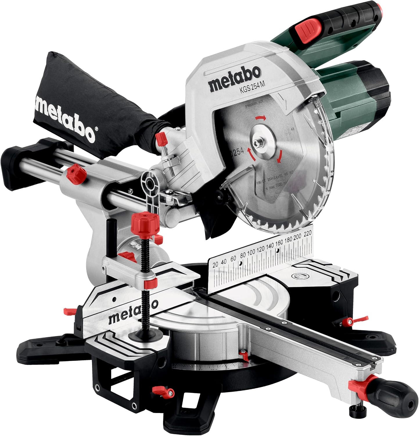 Metabo KGS 254 M (613254000) 254mm / 10" Crosscut Sliding Mitre Saw, 240V / 1800W
