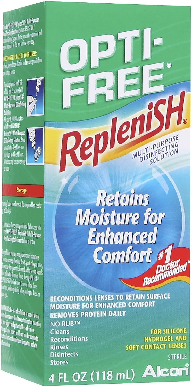 Opti-Free Replenish Multi-Purpose Disinfecting Solution, 4 fl oz (118 ml)