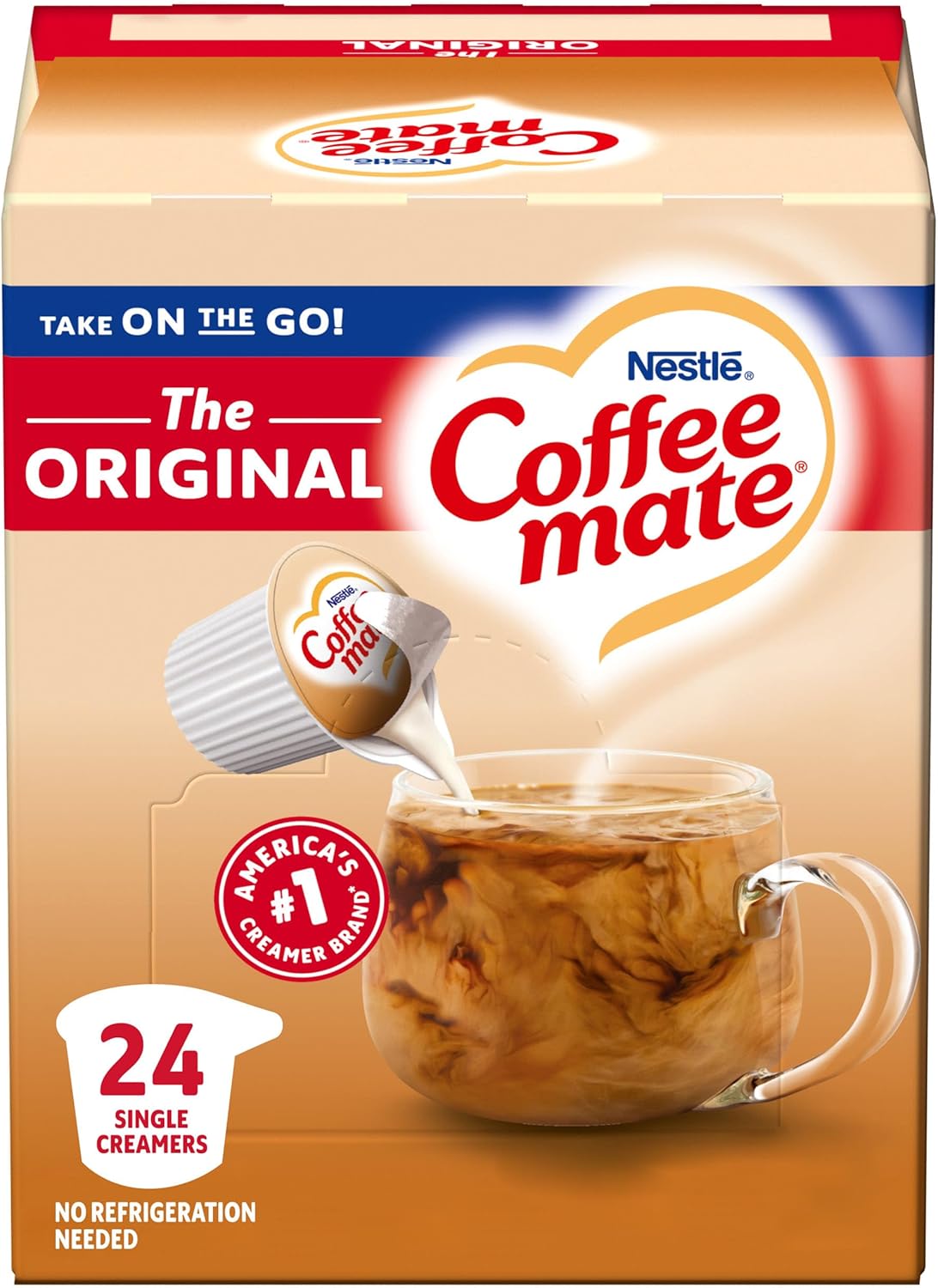 Coffee-mate Original Liquid Coffee Creamer 24 Ct Singles, 9 Fl Oz