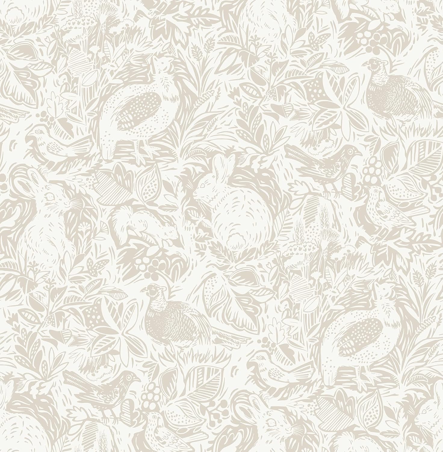 NuWallpaper Cream Terrene Peel & Stick Wallpaper