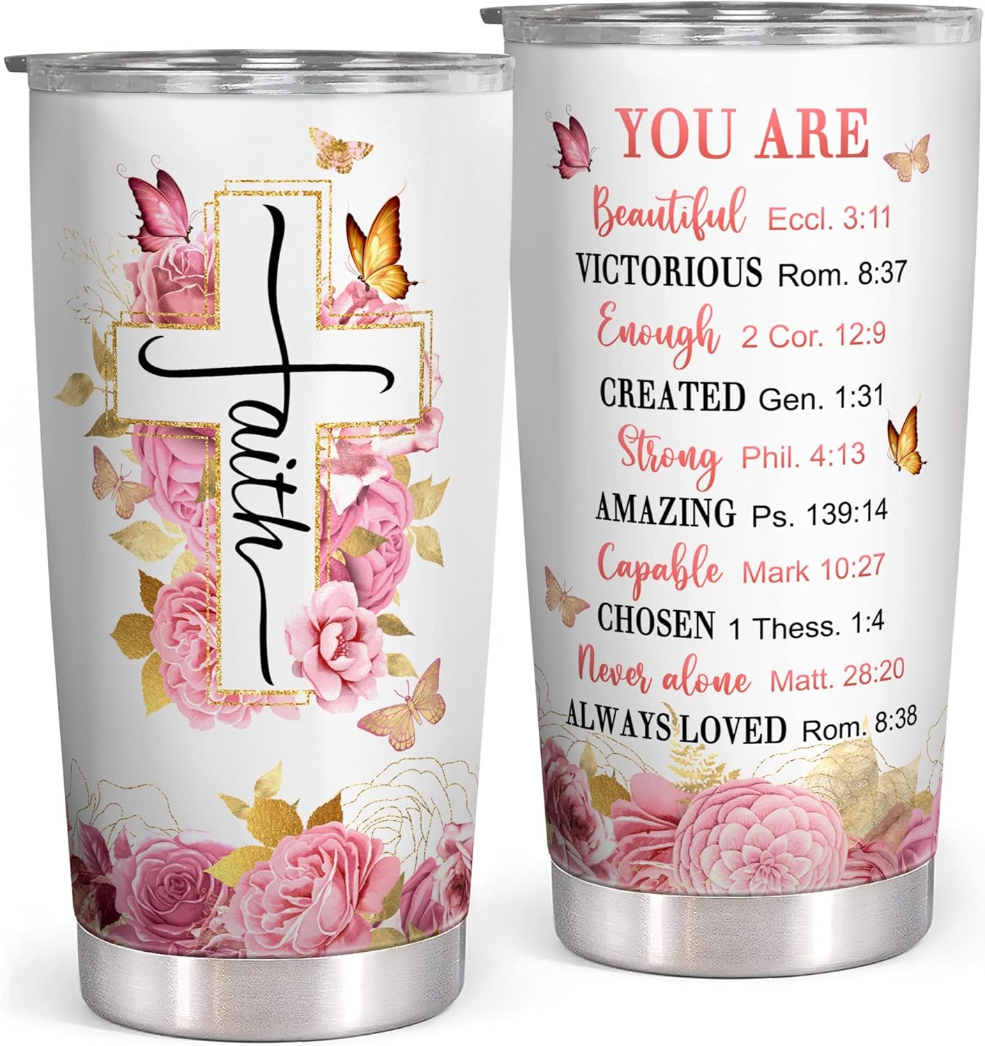 Christian Gifts for Women - Religious Gifts for Women - Birthday Mothers Day Gift for Mom, Grandma, Sister, Friend, Coworker - Inspirational Spiritual Catholic Gift - 20 Oz Tumbler