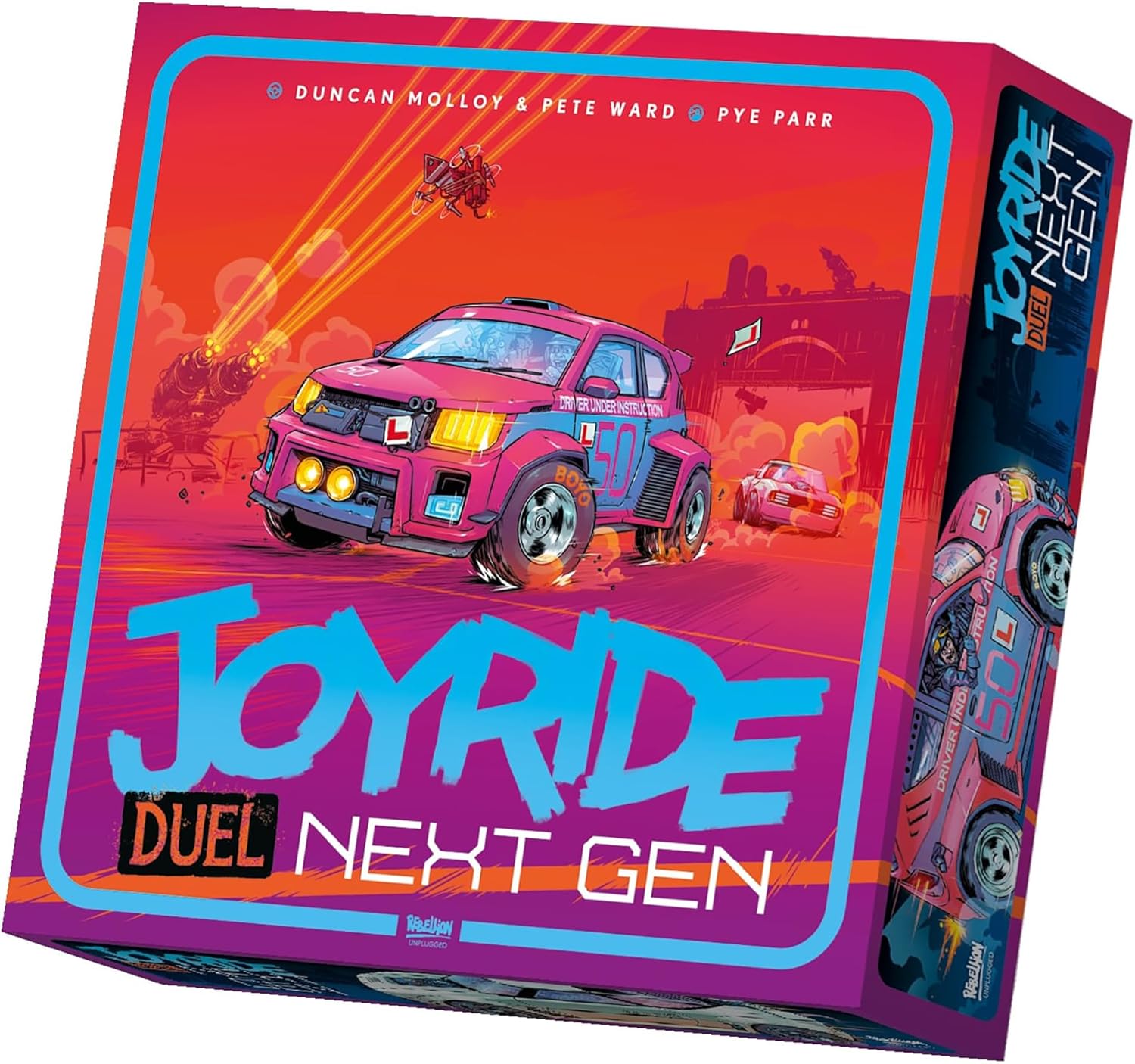 Joyride: Next Gen - Car Combat Board Game, Standalone Head to Head, Battle On Racetracks, Double-Sided Map, Ages 12+, 2 Player