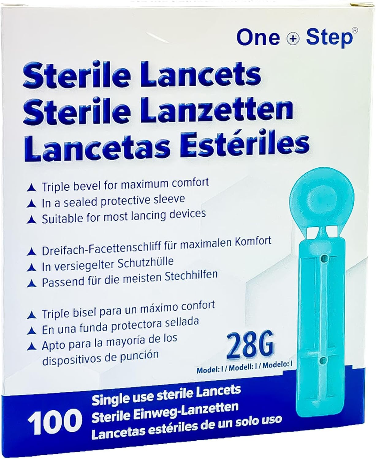 100 x 28G Manufacturer Confirmed Fully Compatible Lancets for PiC Indolor, Microlet, Freestyle, Abbott, One Touch, SD and Many More