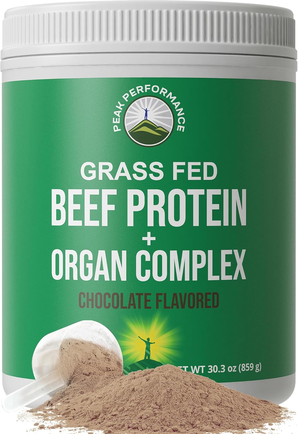 Grass Fed Beef Protein Powder + Organ Complex. Lactose Free Great Tasting Beef Protein Isolate + Organs. Animal Based Non Dairy No Whey Paleo Carnivore Supplement for Muscle Building. Chocolate Flavor