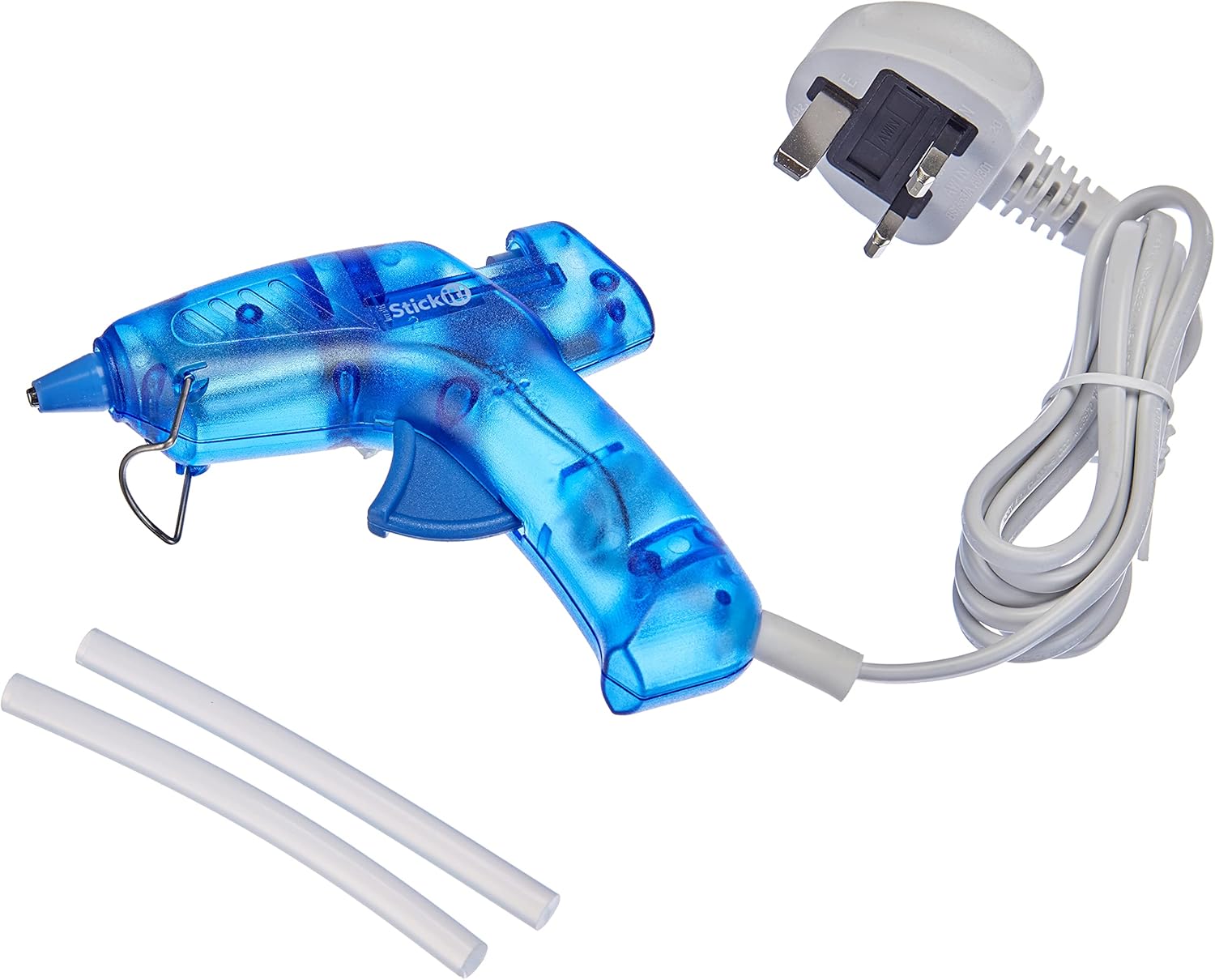 Stick it Glue Gun, Cool Melt, UK Plug, Blue, Single Tool, Heat Gun for Card Making and Scrapbook Accessories, Glue Gun for Crafting with UK Plug, Perfect for Hobbies and School Supplies