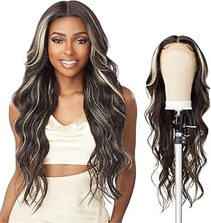 Sensationnel Butta Lace Front Wigs - Butta unit 34 extra wide 5 inch deep part synthetic wig preplucked hairline - Butta unit 34 (1B OFFBLACK)