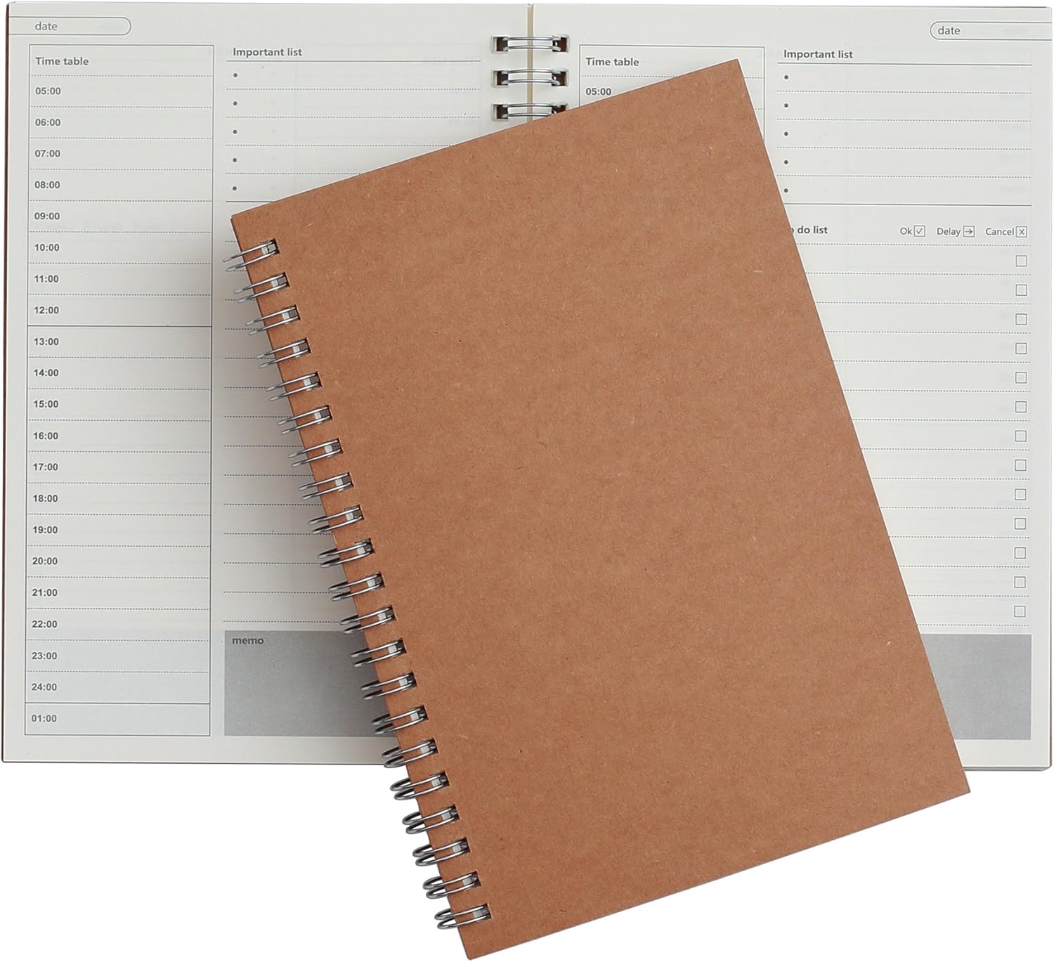 TWONE Time Management Manual and Planner - 48 Sheets - 130 millimeters by 190 millimeters - Daily Planning - Get Your Life Organized