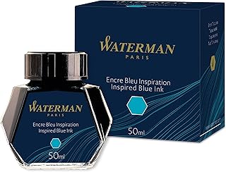 Waterman Fountain Pen Ink, Inspired Blue, 50ml Bottle