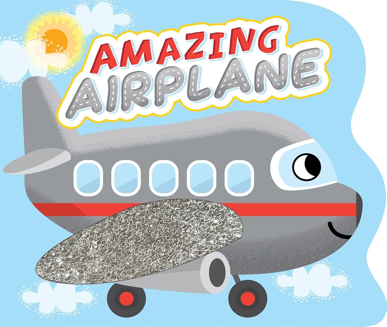 Little Hippo Books Amazing Airplane - Touch and Feel Board Book - Sensory Board Book (Touch & Feel Sensory Board Books for Baby & Toddler Time)