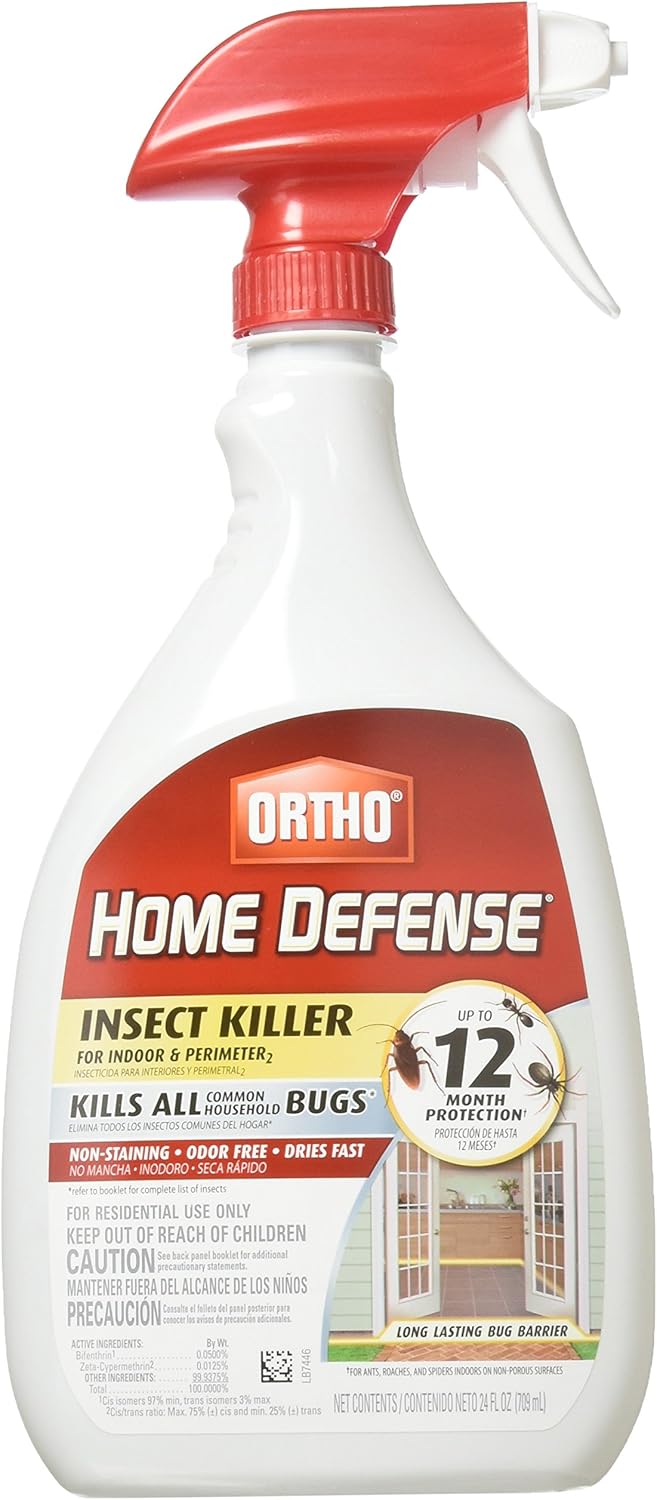 Ortho 0196410 Home Defense MAX Insect Killer Spray for Indoor and Home Perimeter, 24-Ounce (Ant, Roach, Spider, Stinkbug & Centipede Killer)(2Pack)