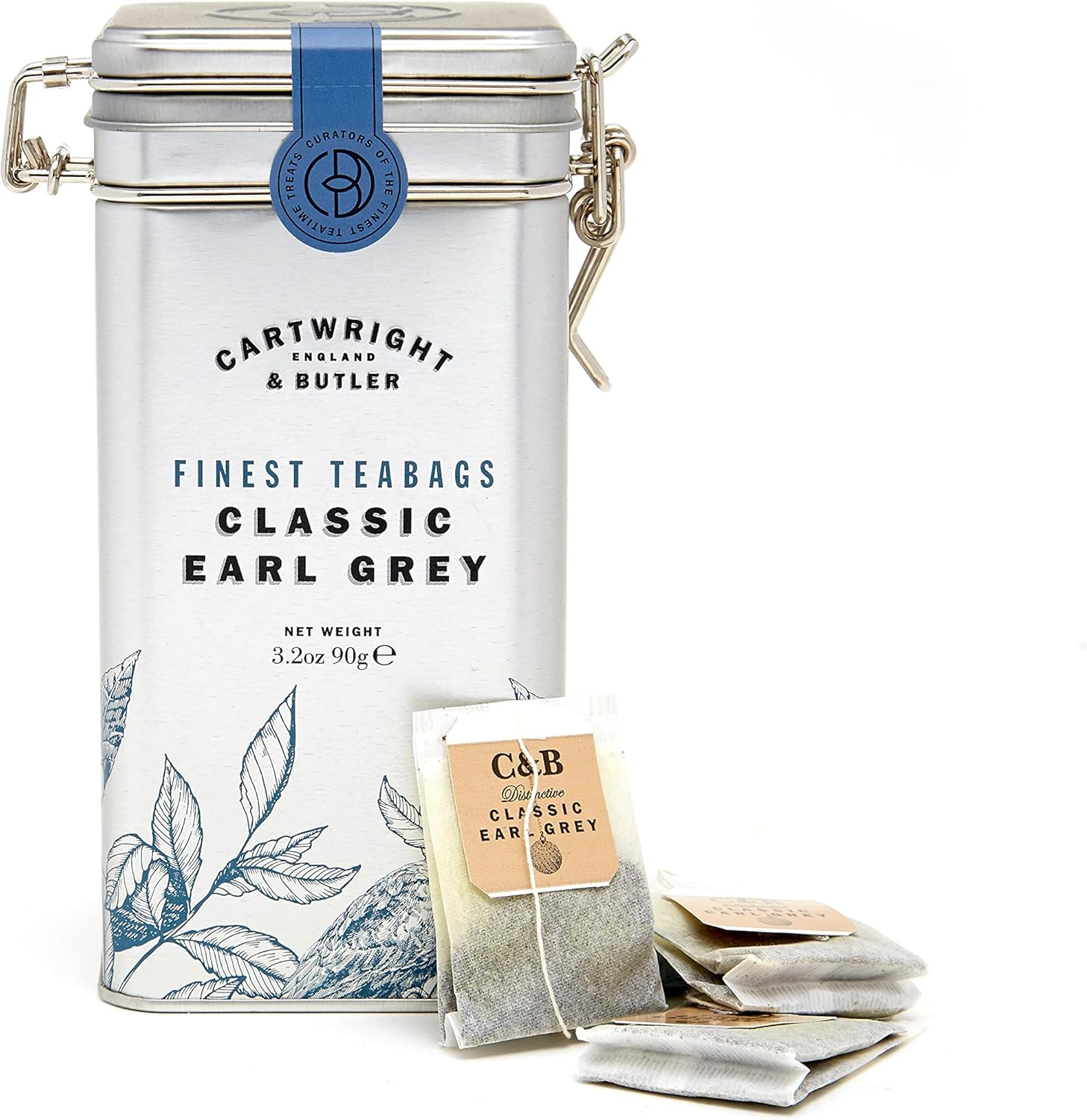 Cartwright & Butler | Earl Grey Tea Bags In Caddy - Birthday Treats, Thank You Gift, Thinking of You