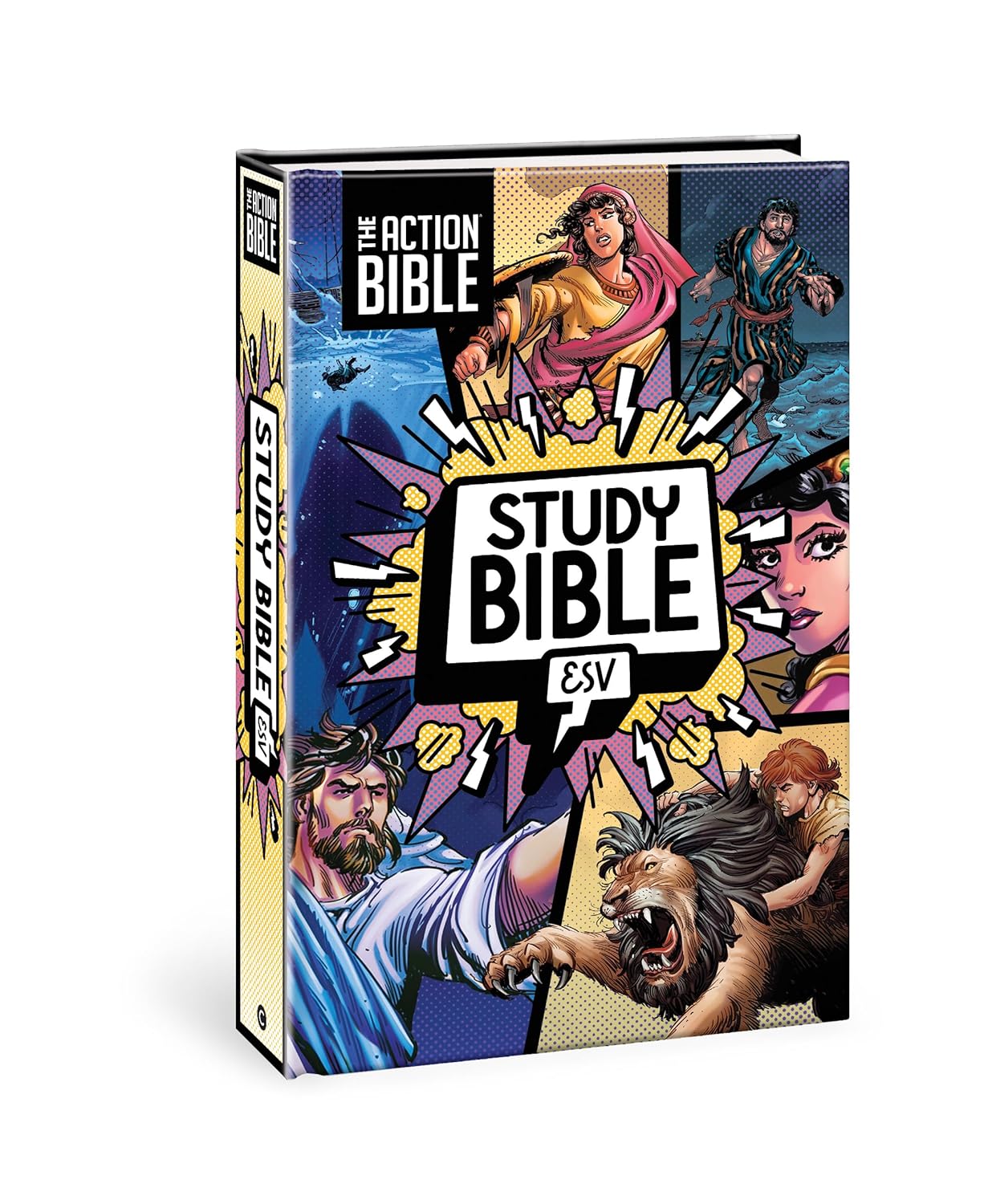 The Action Bible Study Bible ESV, Hardcover, Full Color (Action Bible Series)