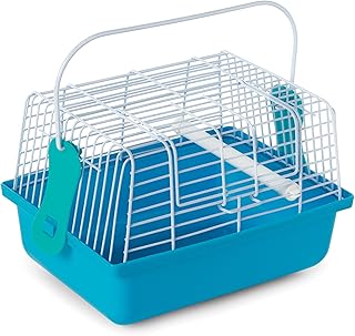 Prevue Pet Products Travel Cage for Birds and Small Animals, Blue (SP1304BLUE), 9.0" L x 5.6" W x 6.1" H