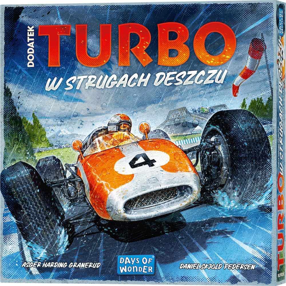 Turbo: W strugach deszczu Dodatek Polska Gra Planszowa Towarzyska Imprezowa Rodzinna Board Game Po Polsku