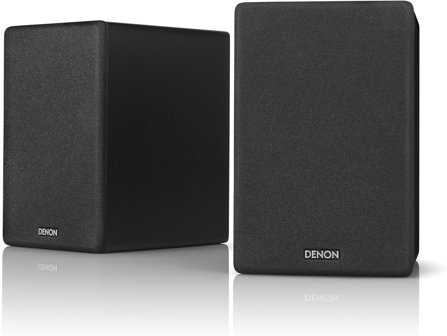Denon SC-N10 Speakers, Two-Way HiFi for TV Sound System, 2x 65W, Compatible with Receivers and Amplifiers, Elegant Design - Black