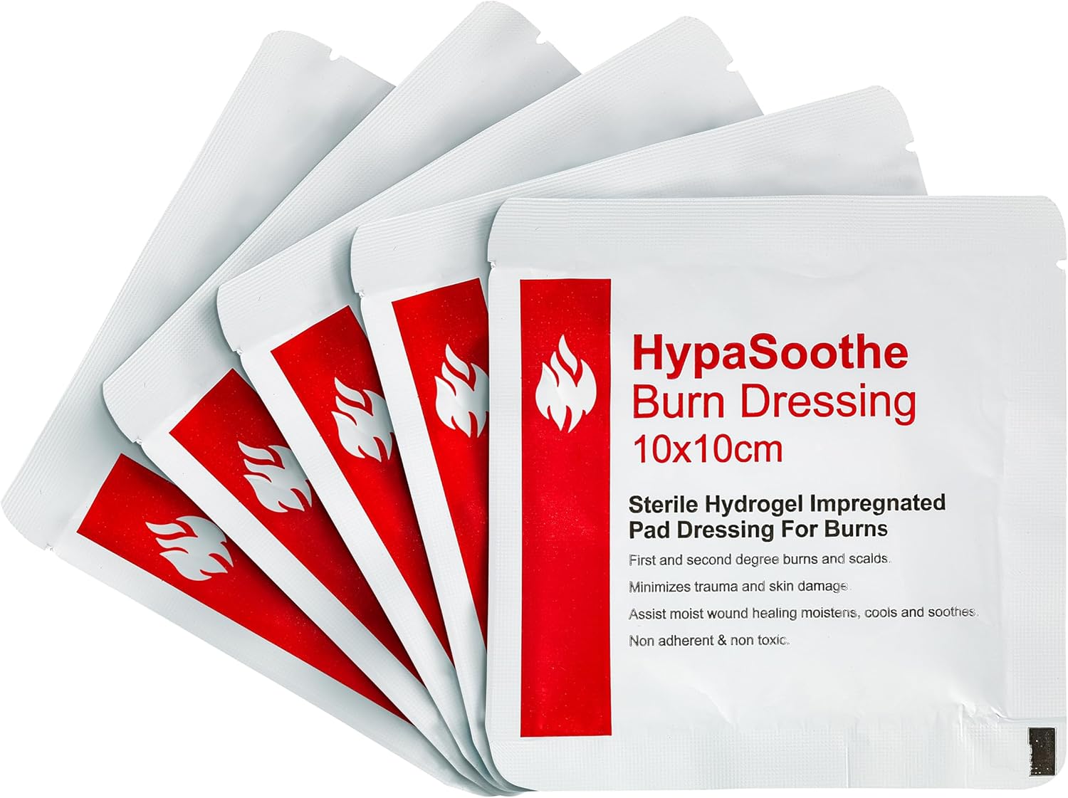 Safety First Aid Group Group HypaSoothe Emergency Burn Dressings 10x10 Sterile - Pack of 5