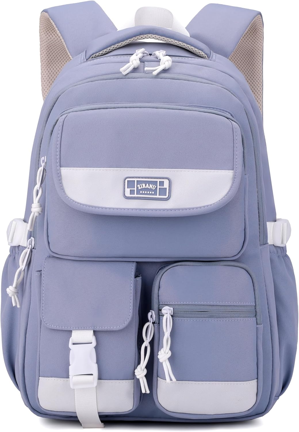 VIDOSCLA Solid Color Kids Girls Backpack Elementary Students Book Bag Primary Boys School Bag for Teens