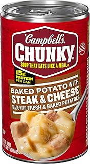 Campbell's Chunky Baked Potato with Steak and Cheese Soup, 18.8 oz. Can