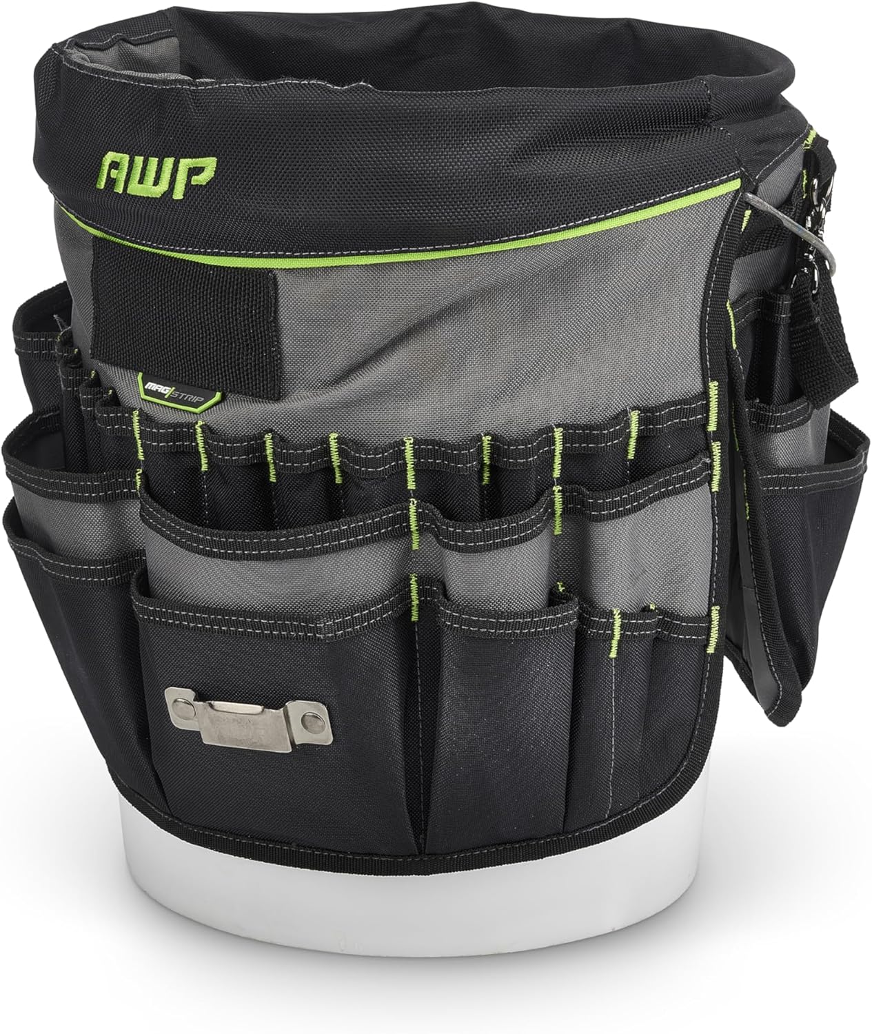 AWP 51-Pocket Bucket Tool Organizer for Easy Tool Access, Fits Most 5-Gallon Buckets, Water-Resistant Construction