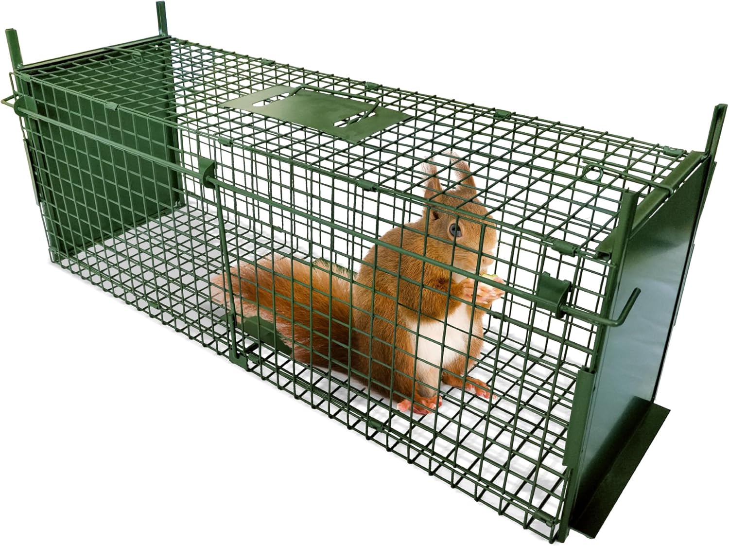 ARIFARO Animal Cage Trap (80 x 26 x 28cm) Double Door Animal Cage Trap Humane Live Metal Cage Trap for Rabbits, Cats, Squirrels, Raccoons, Moles, Gophers