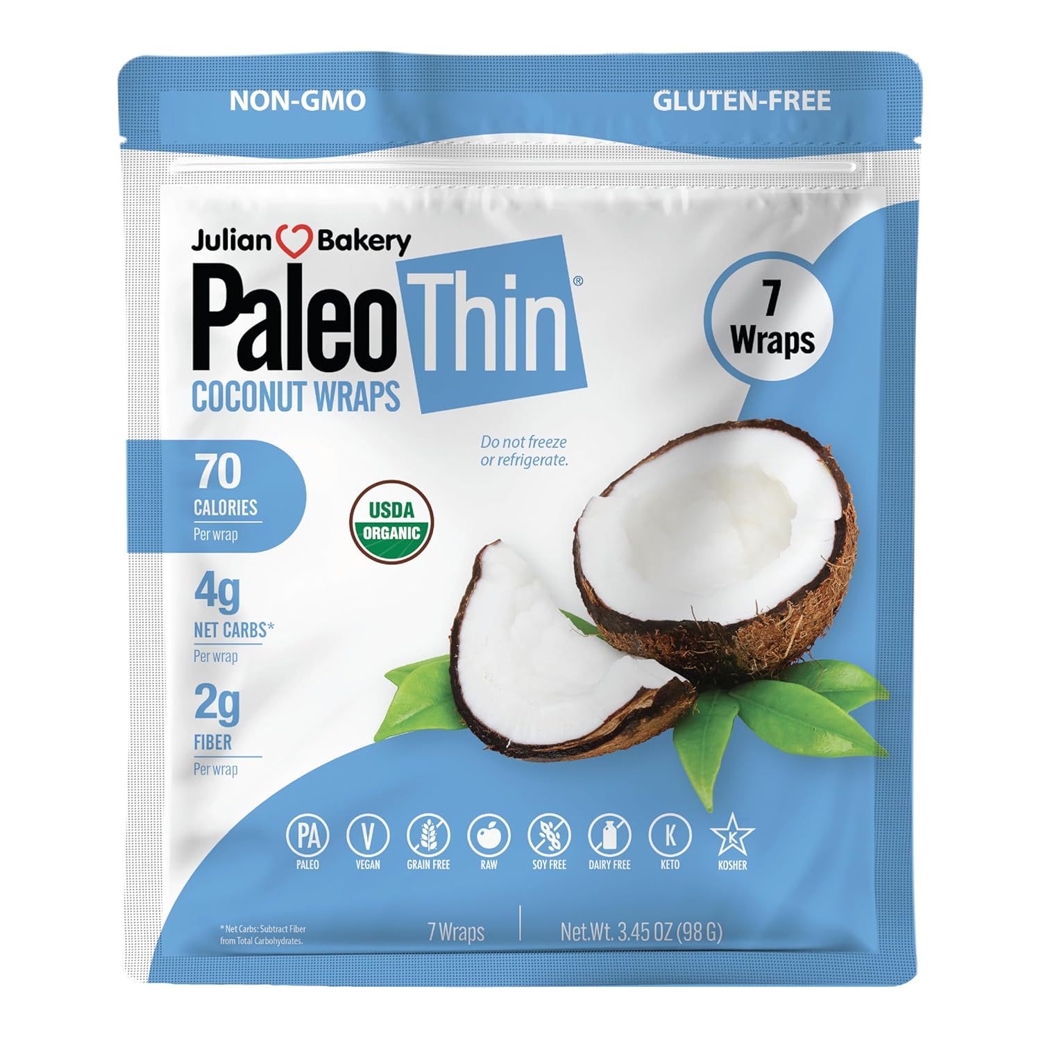 Paleo Thin® Organic Coconut Wraps