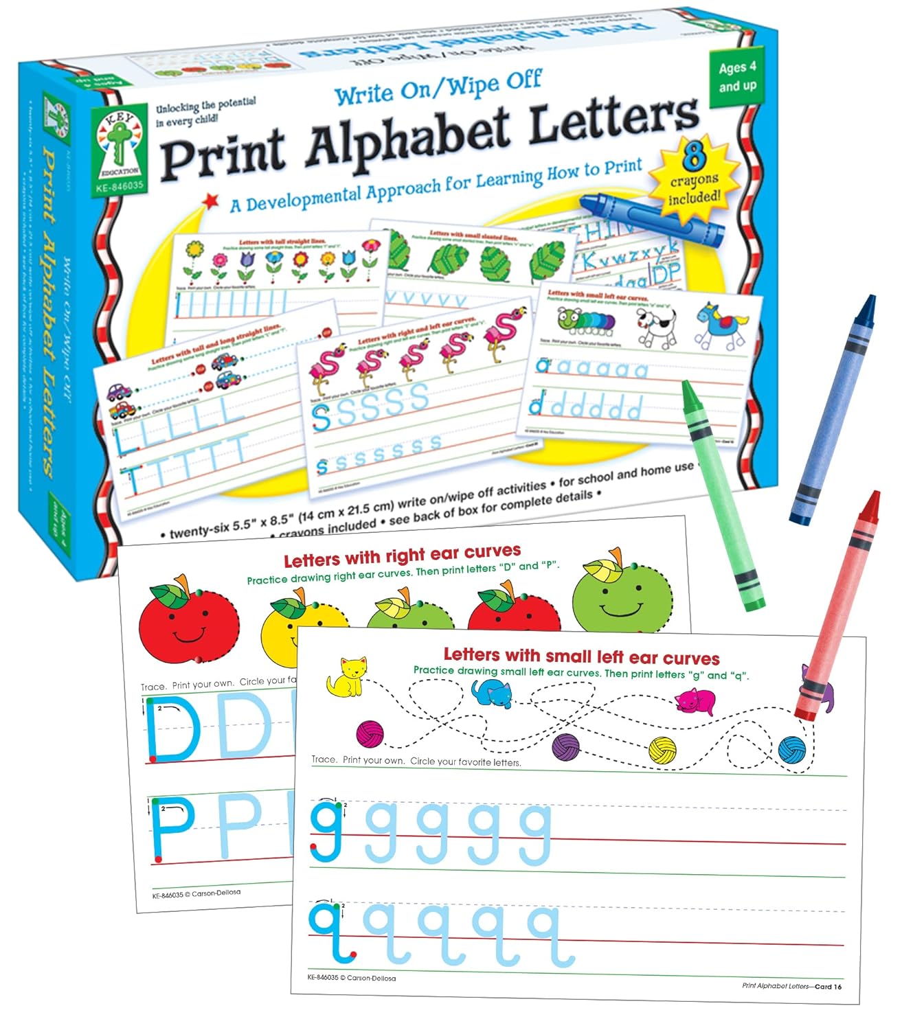 Print Alphabet Letters: Write On/Wipe Off