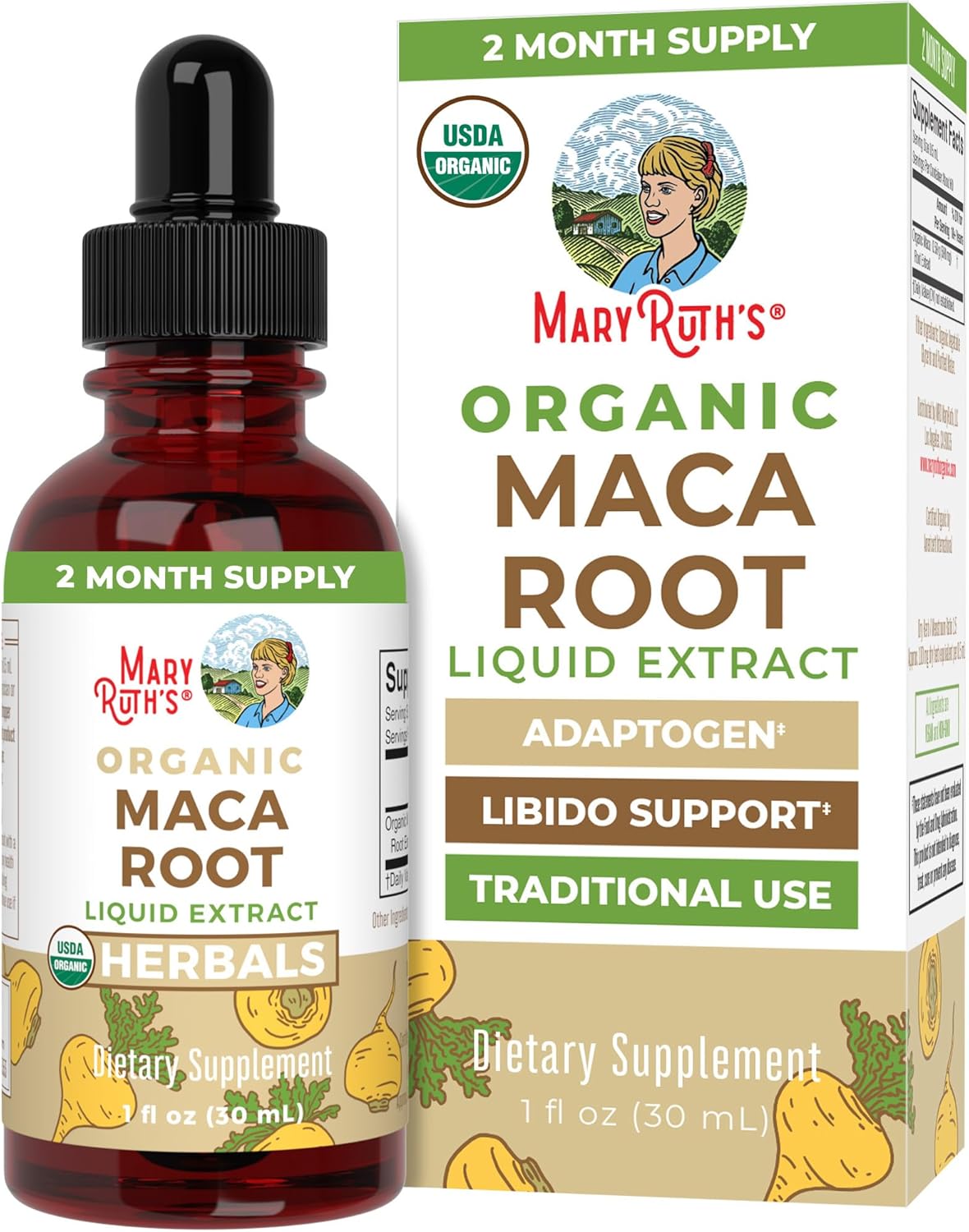 MaryRuth Organics Maca Root, 1 FZ
