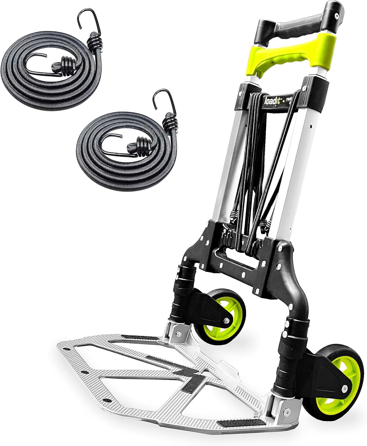 LoadIt Sack Truck Heavy Duty 90kg - Professional Folding Sack Trolley with Wheels - Foldable Hand Truck - Industrial Sack Barrow for Warehouse & Home Use-Portable Hand Luggage Trolley, Folding Trolly