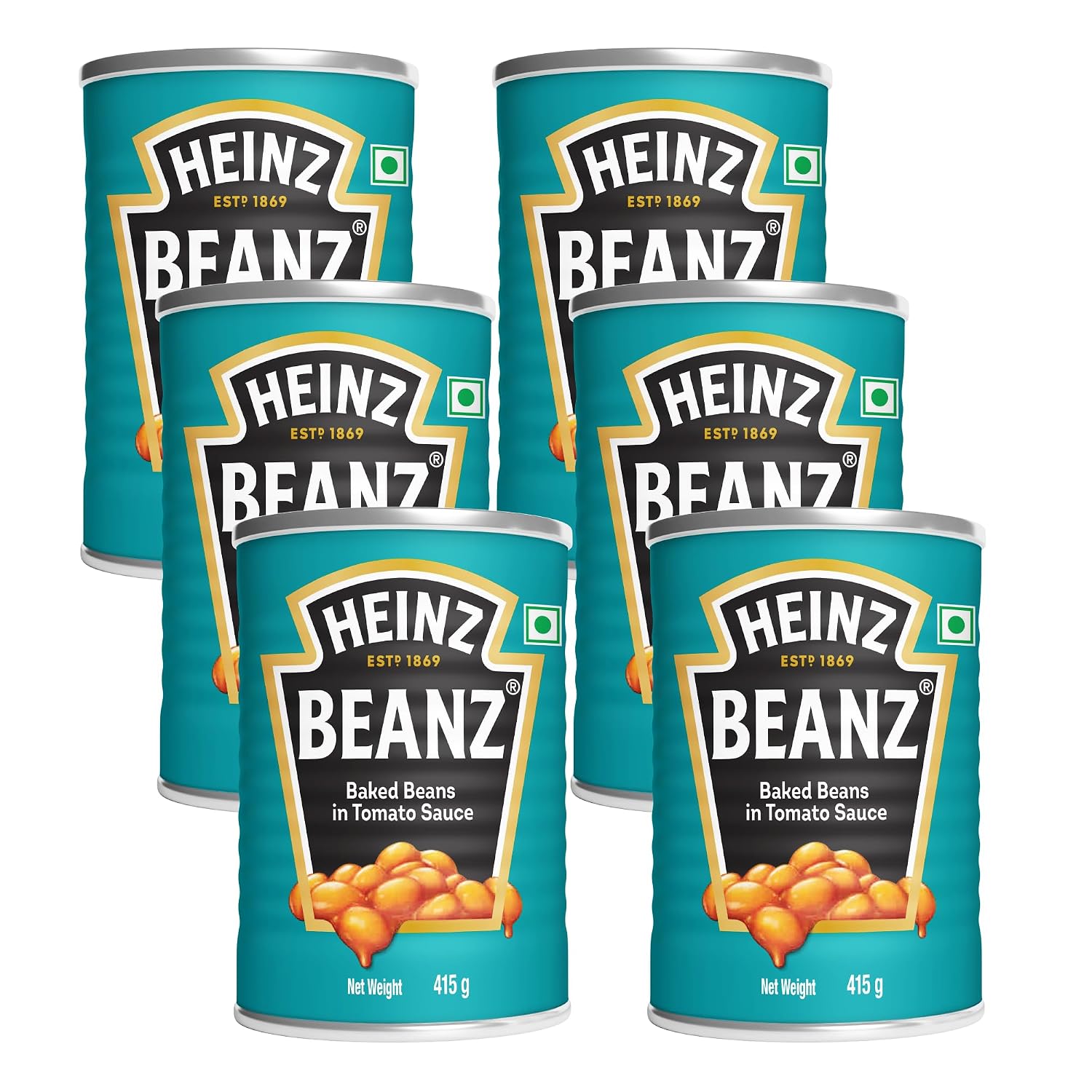 Heinz Beanz In A Rich Tomato Sauce Baked Beans, 14.64 oz / 415 g, 6 Pack