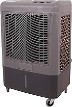 Portable Swamp Coolers - 3100 CFM MC37M Evaporative Air Cooler with 3-Speed Fan - Water Cooler Fan 950 sq. ft. Coverage High Velocity Outdoor Cooling Fan Swamp Cooler by Hessaire - Gray
