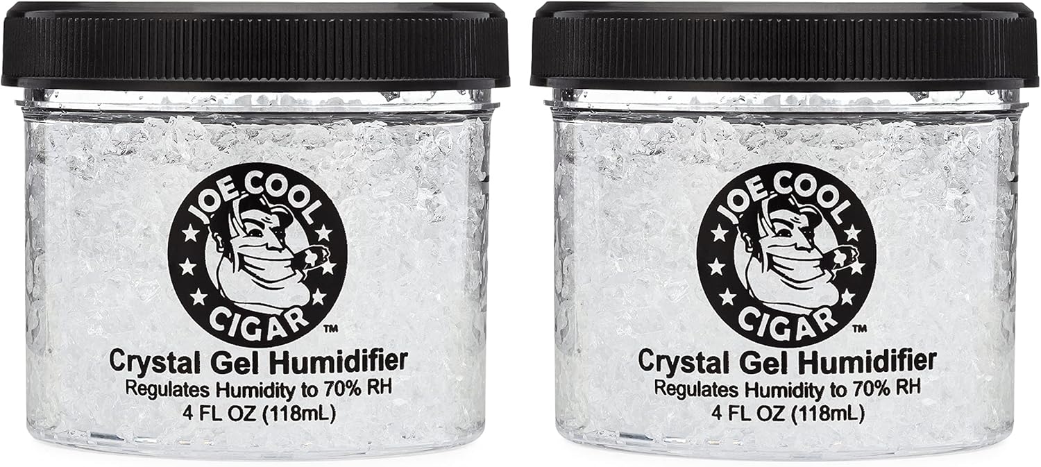 Crystal Gel Humidifier for Cigar Humidors (4 oz Jars) - 2 Pack