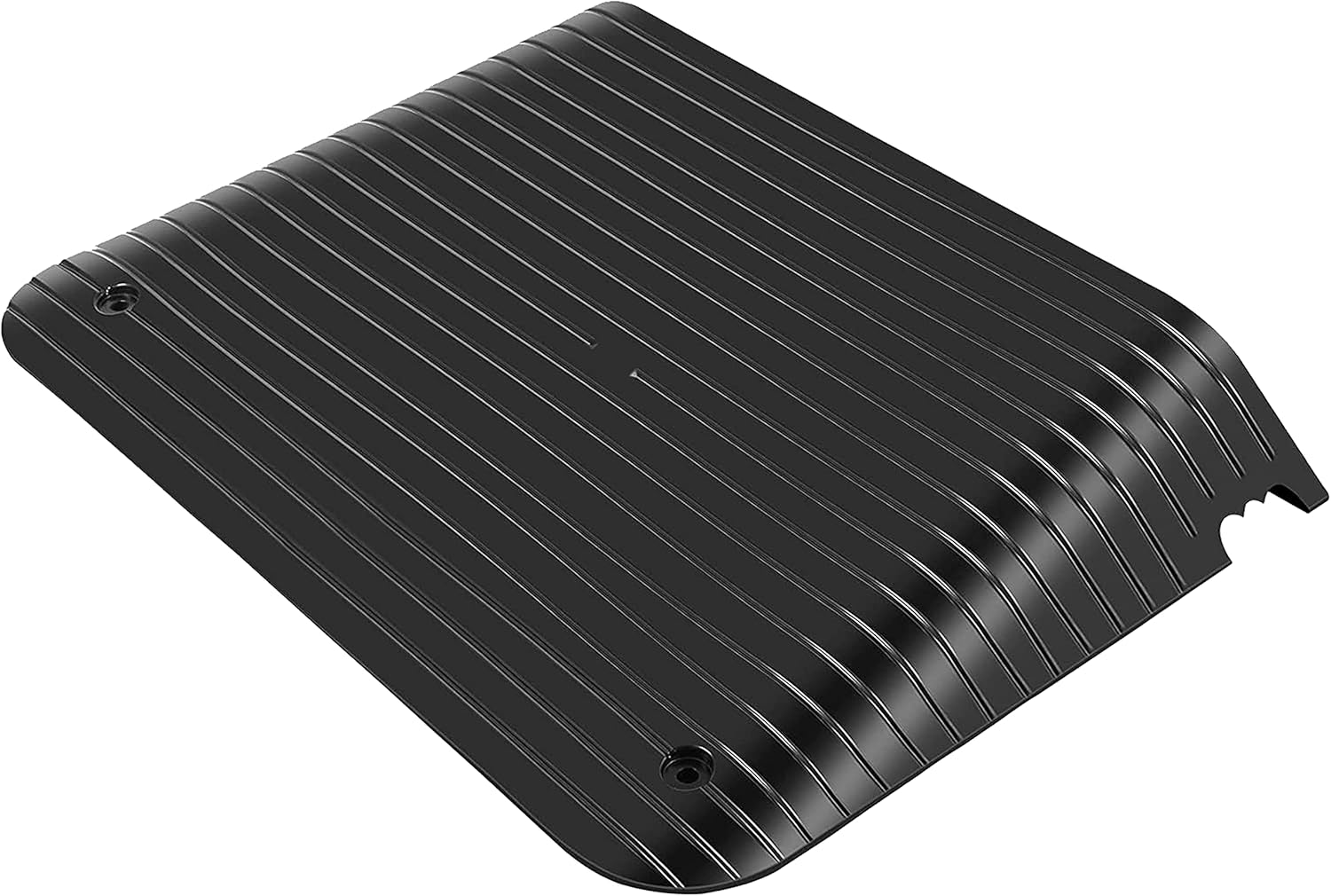 Rubber Threshold Ramp 4 Inch Rise Wheelchair Transition Ramp | Mobility Door Ramp for Scooter Access & Pets Designed with Slip-Resistant Surface Black