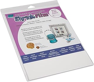 Grafix KSF6-WIJ Printable Shrink Film 8.5X11 6PC, 6-Pack, White, 6 Count