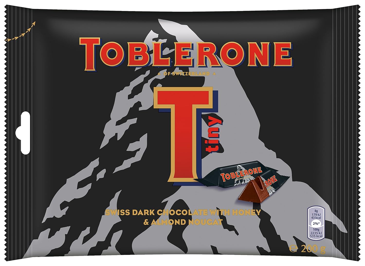 Toblerone Mini Dark Chocolate Share Bag, 200g