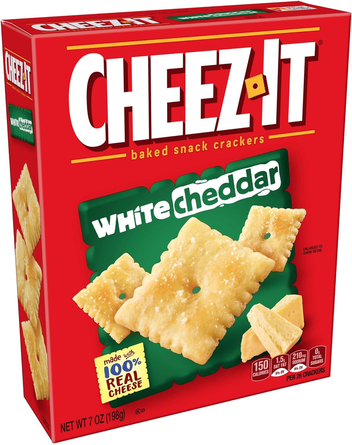 Cheez - It White Cheddar Baked Crackers - 198g Box