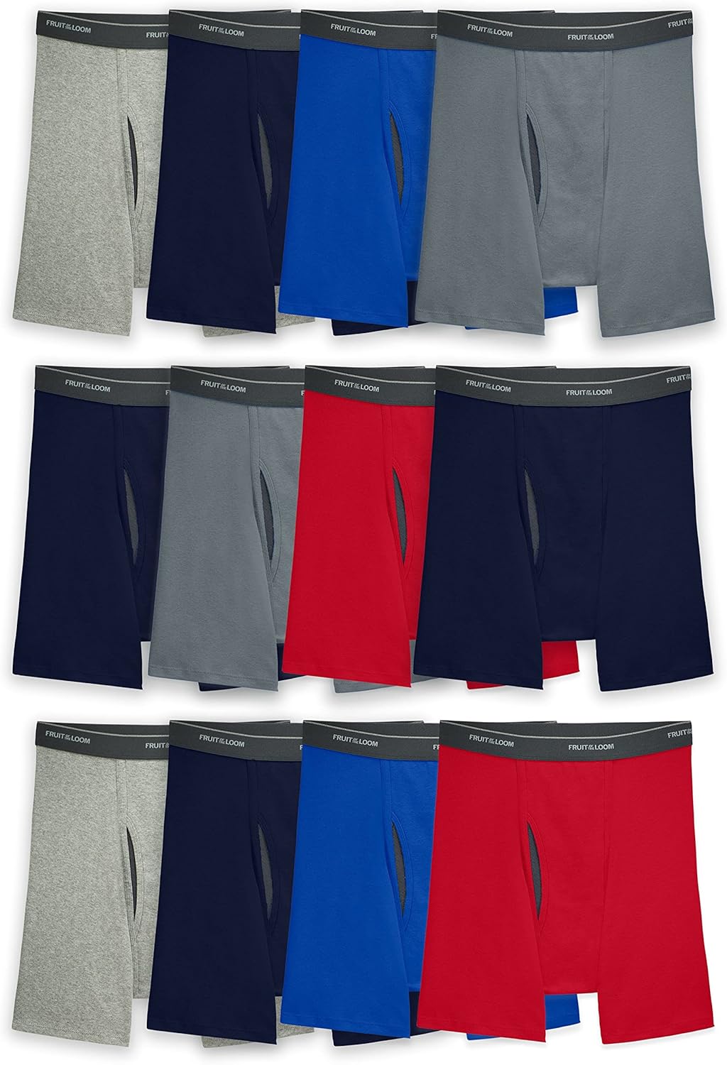 Fruit of the Loom Men's Coolzone Boxer Briefs, Moisture Wicking & Breathable, Assorted Color Multipacks