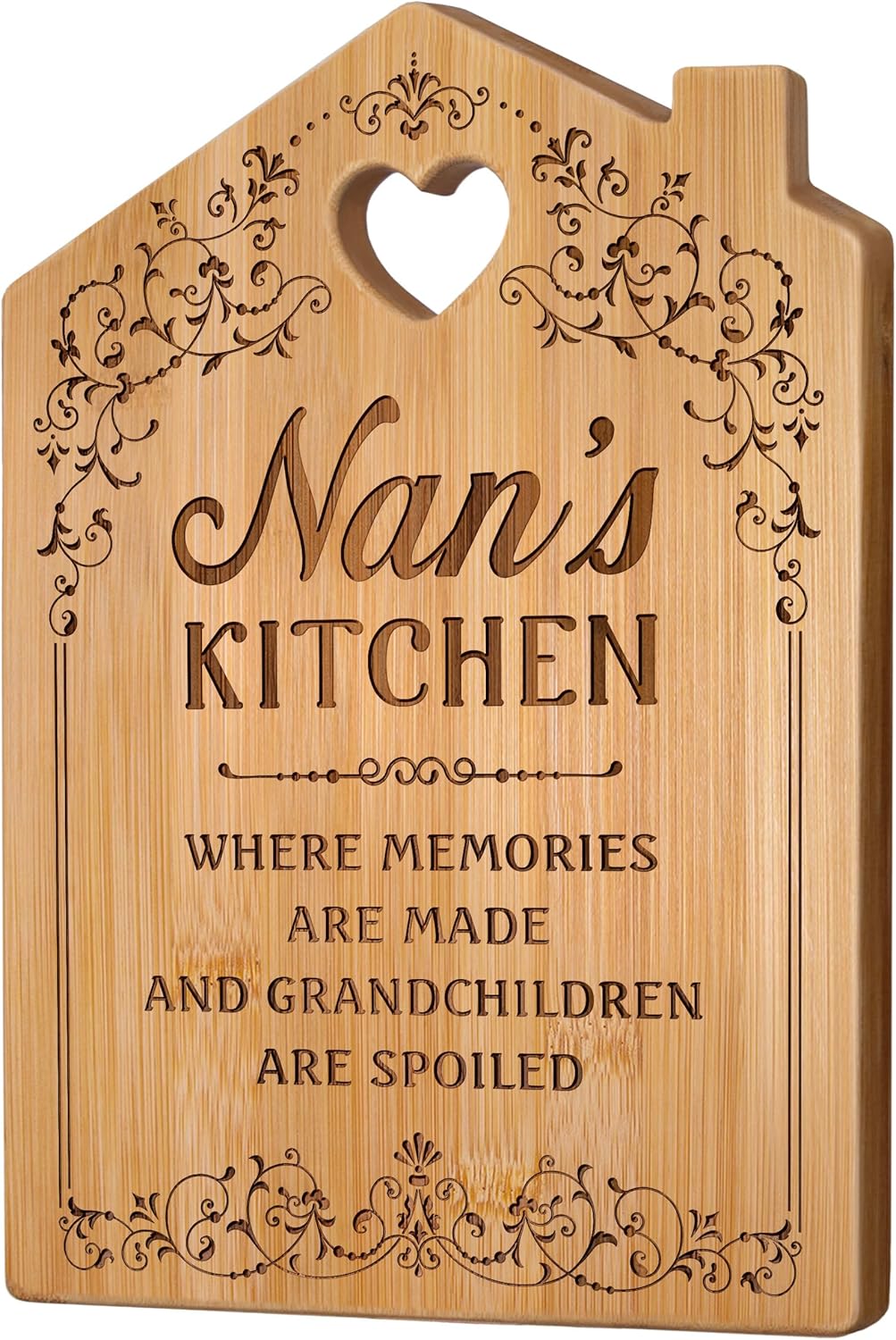 Giftasy Nan Gifts, Nan Birthday Gifts - Unique Nan Kitchen Cutting Board, Gifts for Nan from Grandchildren, Present for Nan on Birthday Mother's Day Christmas